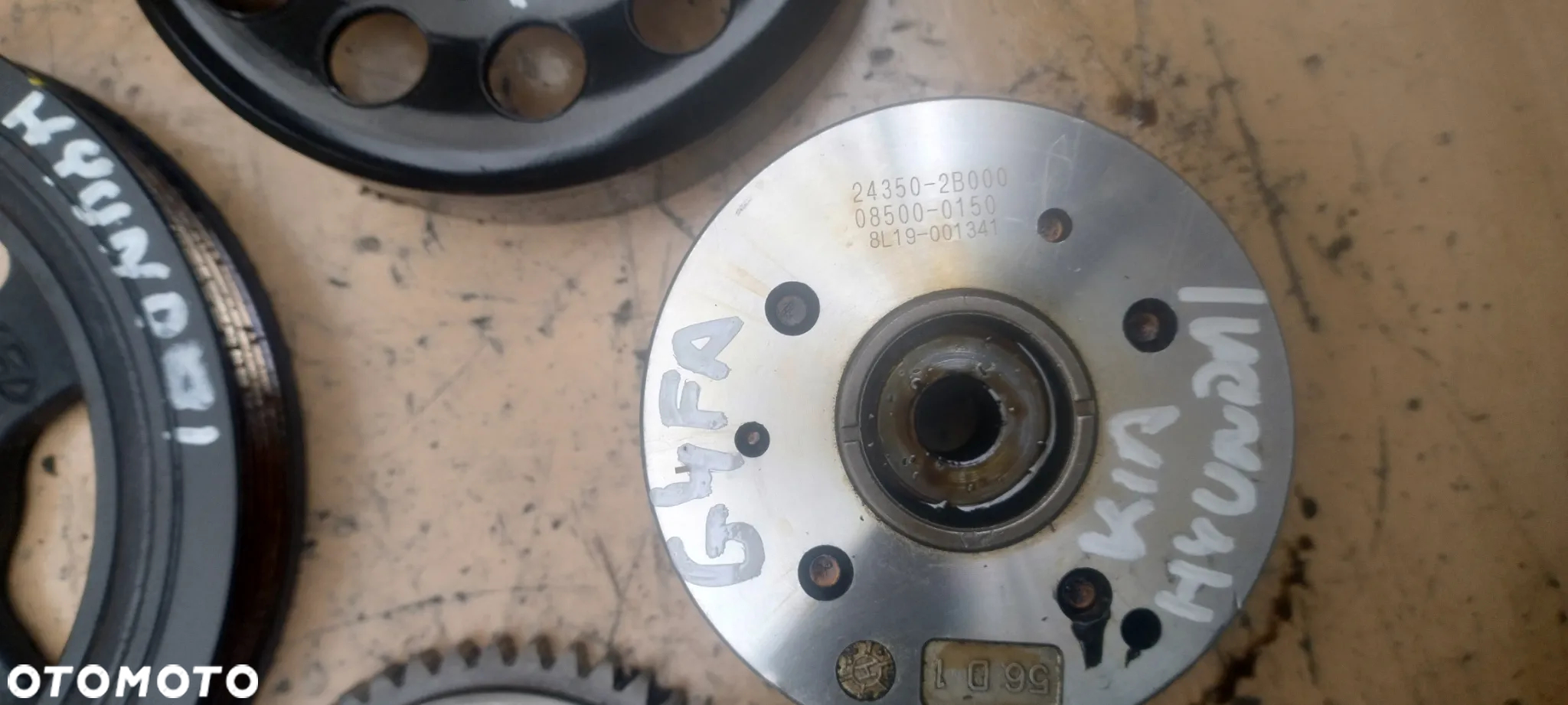 KIA HYUNDAI 1,4 16V G4FA koło rozrządu pasowe wału faz pompy wody - 2