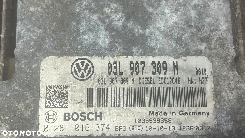 KOMPUTER STEROWNIK SILNIKA VW PASSAT B7 2,0 TDI 03L907309N - 2