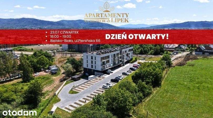 Balkon 18M2! Widok na Wzgórze 3 Lipki!
