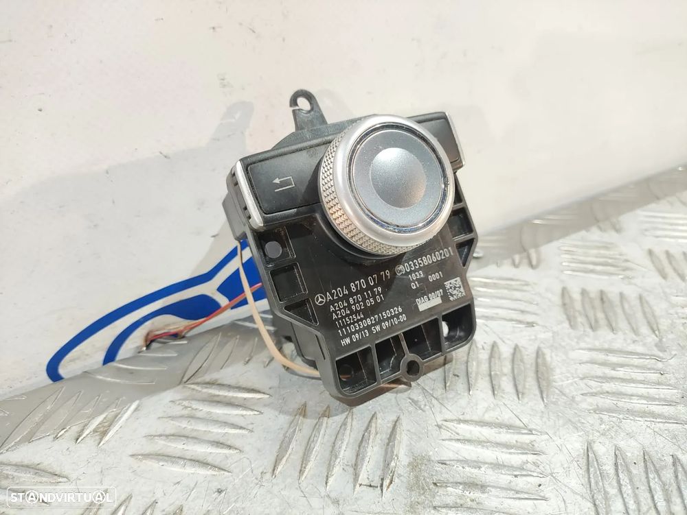Comando Multifunções Joystick NAV Navegação Radio Mercedes Benz W204 Classe C W204 A2048700779 2007 - 2014 - 4