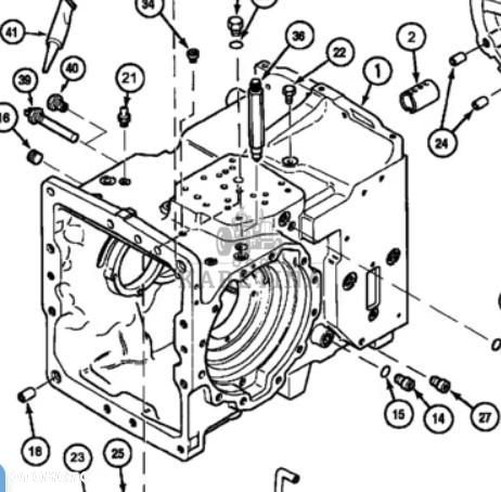 CASE Maxxum MX 95 100 110 120 135 Obudowa Skrzyni Biegów Przekładni 220164A1 - 2