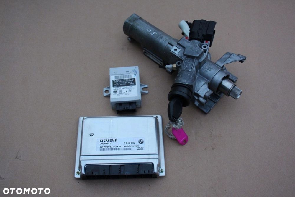 Komputer sterownik silnika zestaw startowy BMW M54 MS45 7548769 x3 z4 e60 - 1