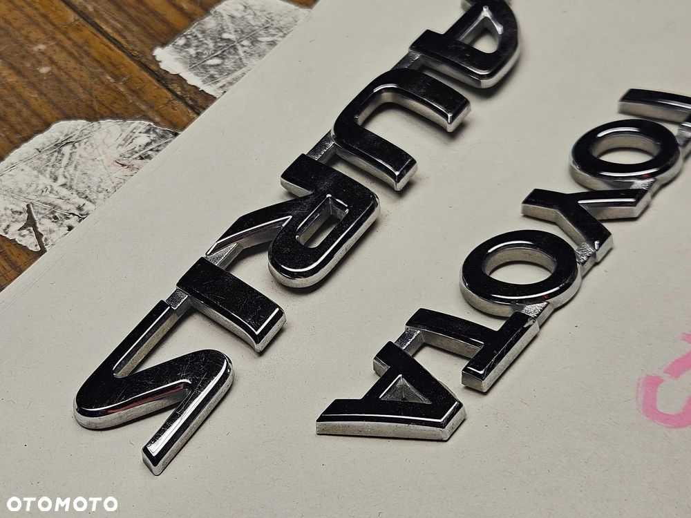 Napis Znaczek Emblemat Klapa Klapy Toyota Auris I 1 Lift - 8
