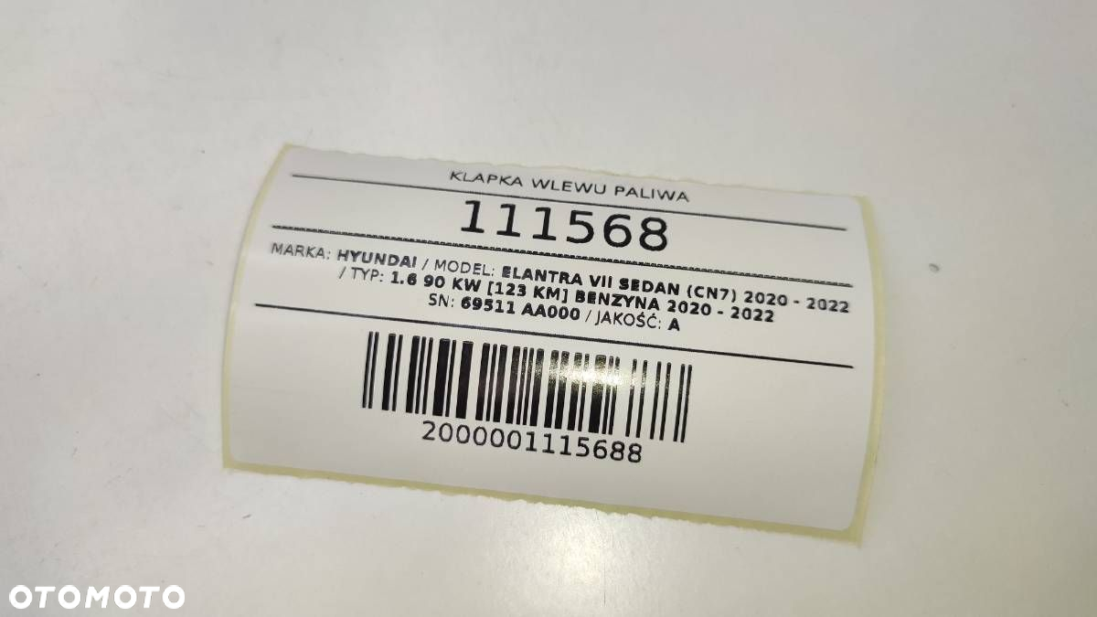 KLAMKA DRZWI PRAWA PRZÓD KEYLESS PASAŻERA HYUNDAI ELANTRA VII - 7