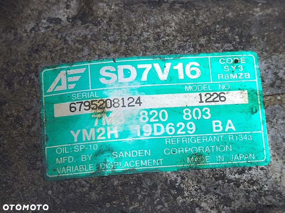 SPRĘŻARKA KOMPRESOR KLIMY SEAT ALHAMBRA MK1 1.9 TDI 7M3820803 YM2H19D629BA - 10