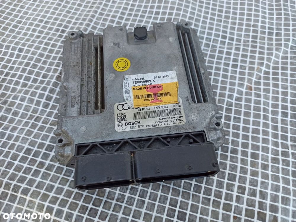AUDI A8 D3 S8 5.2 FSI V10 BSM KOMPUTER SILNIKA STEROWNIK ECU 4E0910552X - 1