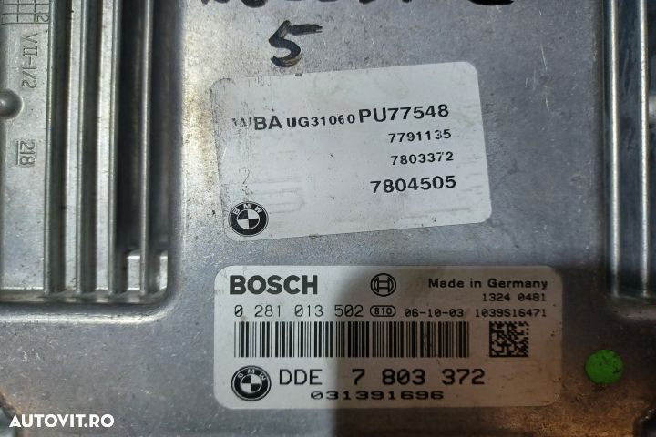 Calculator motor ECU 0281013502 7803372 0281013502 7803372 BMW Seria - 2