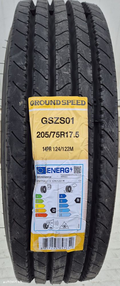 205/75 R17.5, 124M, GROUNDSPEED 14PR, Anvelope directie M+S - 3