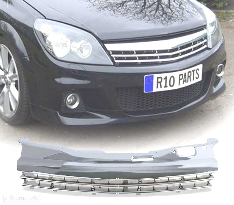 GRELHA FRONTAL OPEL ASTRA H 04-07 CROMADO - 1