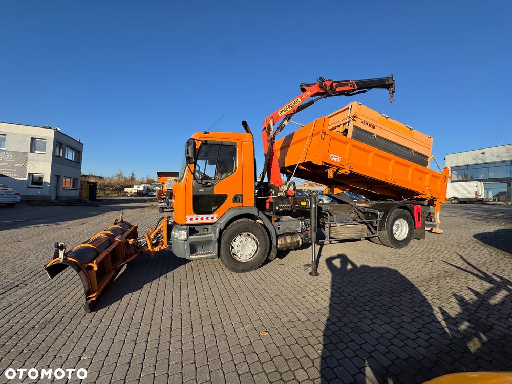 Renault Premium 260DCi Wywrotka 3 str HYDROBURTA HDS Palfinger Solarka Acometis SPECJALNY Pług Odśnieżny Czerpak Kompletny Zestaw - 3