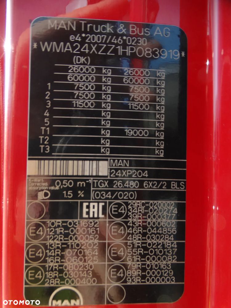 MAN TGX 26.480 *RETARDER* Z Serwisu; - 18