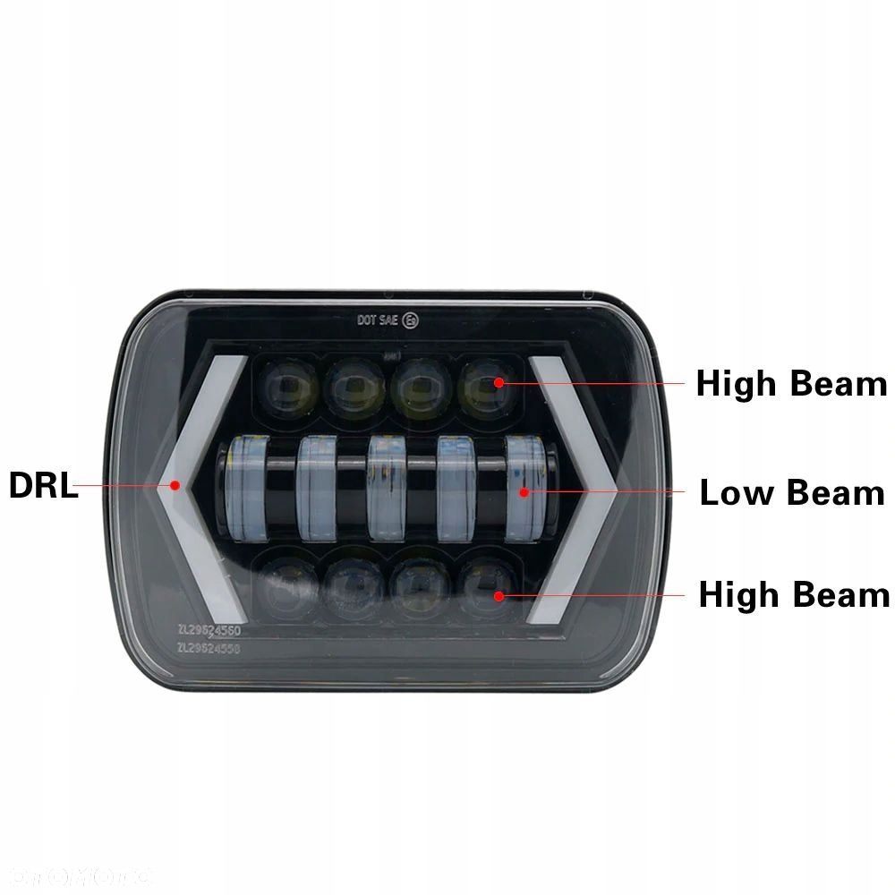 Lampy przednie LED Jeep Cherokee XJ Wrangler YJ - 6