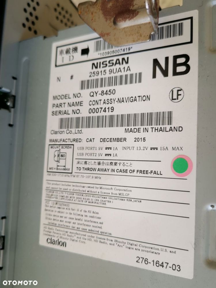 NISSAN MURANO Z52 2015- RADIO NAWIGACJA USA - 6