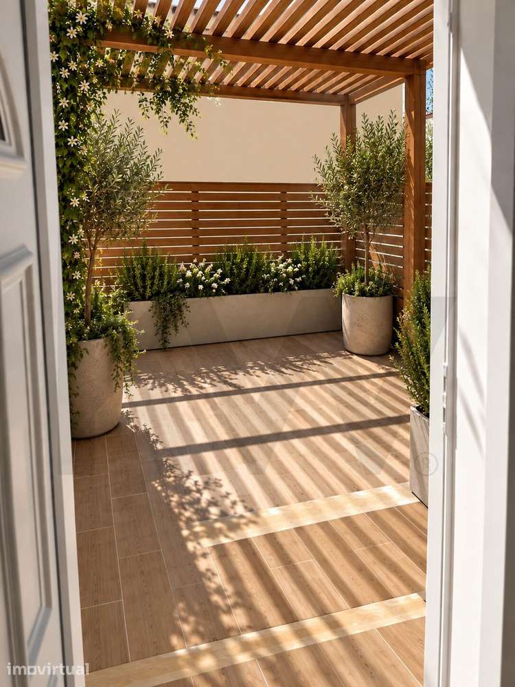 Moradia T3 totalmente renovada, c/ terraço, logradouro interior privat - Grande imagem: 5/26