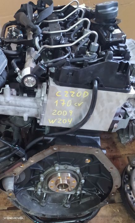 Motor Mercedes C220 cdi 170cv 2009 OM 646811 W204 caixa manual 6v ref: 716608 - 5
