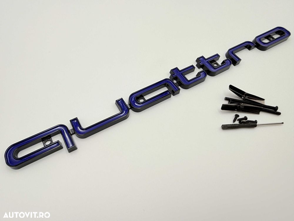 Embleme Compatibile Audi QUATTRO grila 3 modele - 6