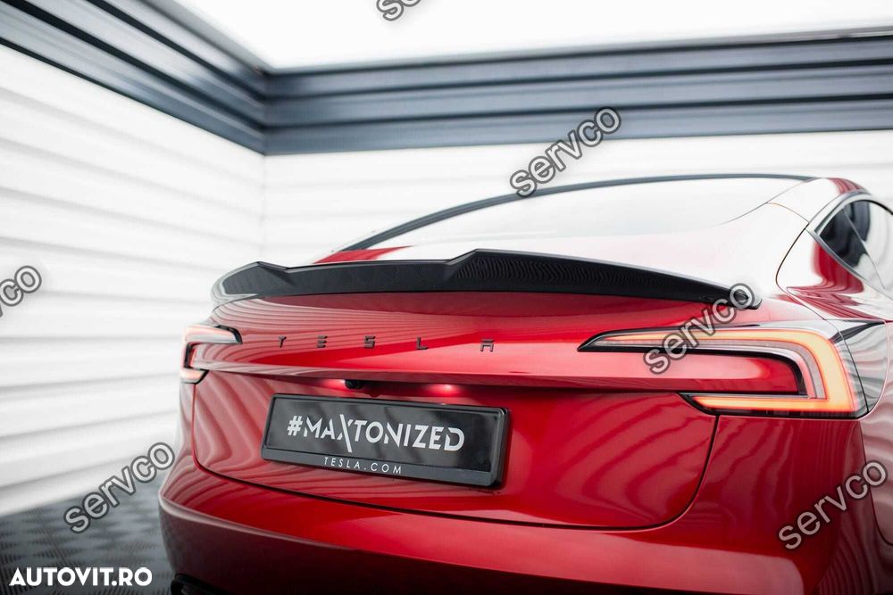 Eleron spoiler cap Tesla Model 3 2017- v4 - Maxton Design - 2