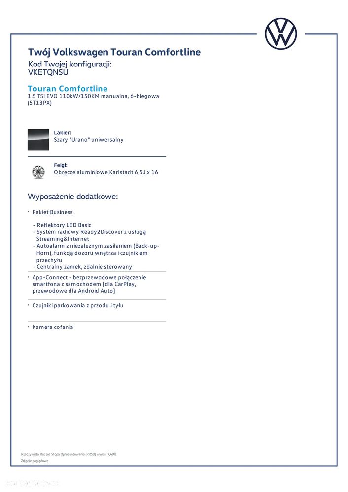 Volkswagen Touran 1.5 TSI EVO Comfortline - 5