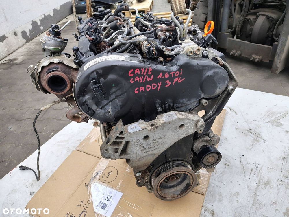 SILNIK KOMPLETNY CAY CAW BEZ NASTAWNIKA VW CADDY 3 III 1.6 TDI 96 TYŚ KM - 8