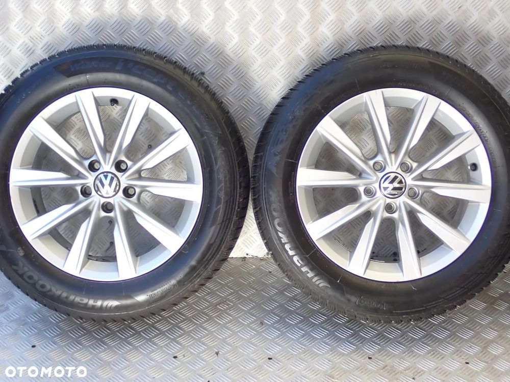 KOŁA FELGI ALUMINIOWE VW 7JX17 ET 43 5X112 5N0601025 S Z OPONAMI ZIMA 235/55/17 - 3