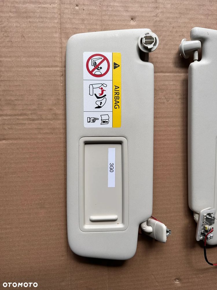 Osłona przeciwsłoneczna, słonecznik prawy lewy  VW Passat B8 3G0807552M 3G0807551D - 2