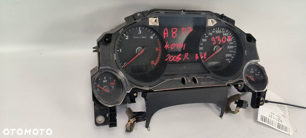 LICZNIK ZEGAR AUDI A8 D3 4E0920930F - 2