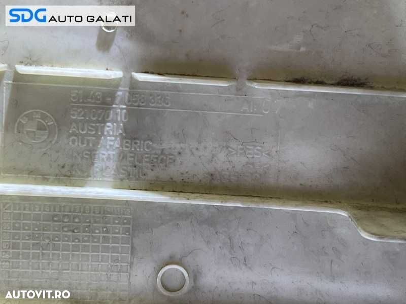 Plastic Capac Centura Siguranta Stalp Prag Dreapta Intre Portiere BMW Seria 3 E90 E91 2004 - 2011 Cod 7058336 - 3