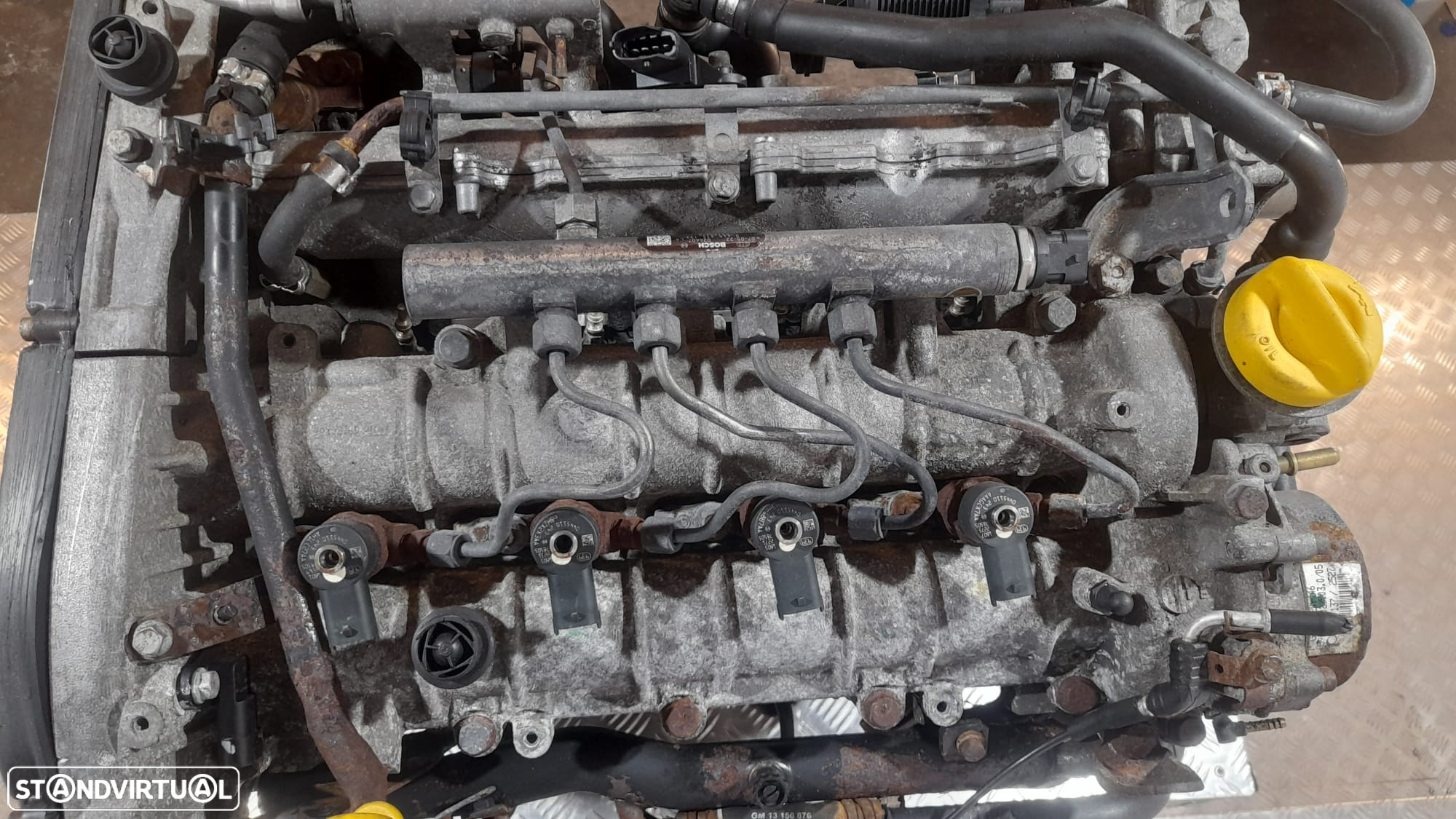 MOTOR COMPLETO 1.9 TID 16V 150CV Z19DTH SAAB 9.3 93 9-3 OPEL ASTRA H VECTRA C ZAFIRA B SIGNUM MOTOR ARRANQUE ALTERNADOR COMPRESSOR AR CONDICIONADO BOMBA DIRECAO DIREÇÃO TURBO INJETOR INJETORES - 12