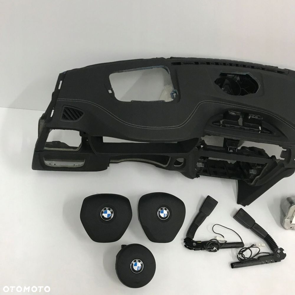 BMW F30 F31 F32 LCI DESKA ROZDZIELCZA KONSOLA KOKPIT PULPIT PODUSZKI AIRBAG AIR BAG NAPINACZE KIT SET - 2