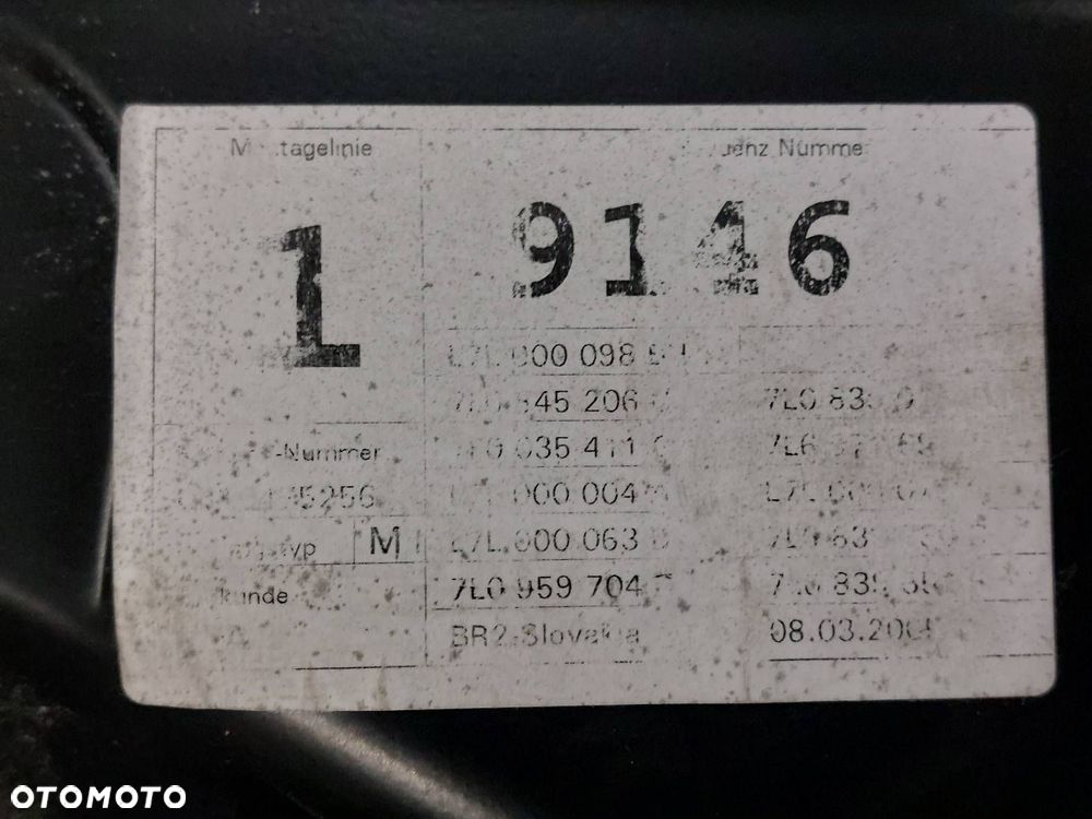 MECHANIZM PODNOŚNIK SZYBY PRAWY TYŁ ELEKTRYCZNY TOUAREG I 7L0959704 - 4