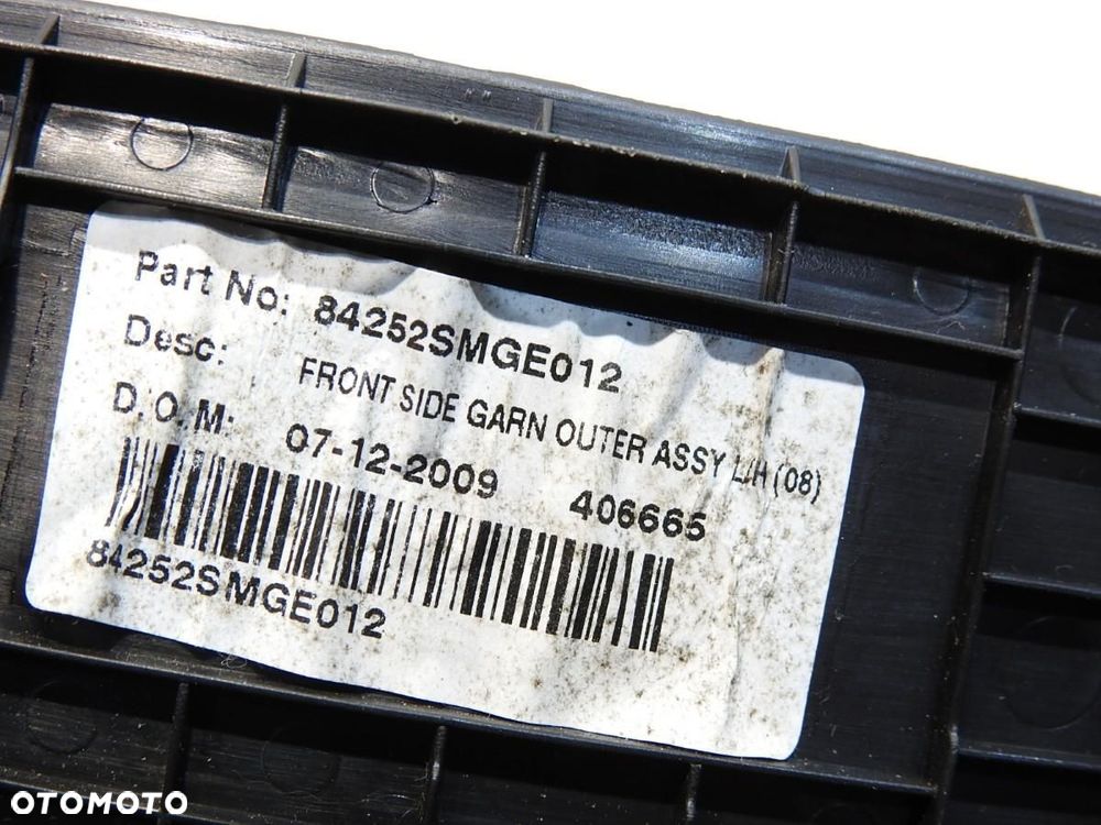 NAKŁADKA PROGU LEWA PRZÓD HONDA CIVIC VIII 84252SMGE012 - 5