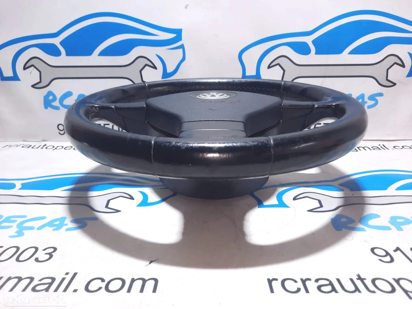 VOLANTE GUIADOR COMPLETO VW VOLKSWAGEN GOLF V 5 MK5 1K0419091M 1K0419091 PELE AIRBAG - 3