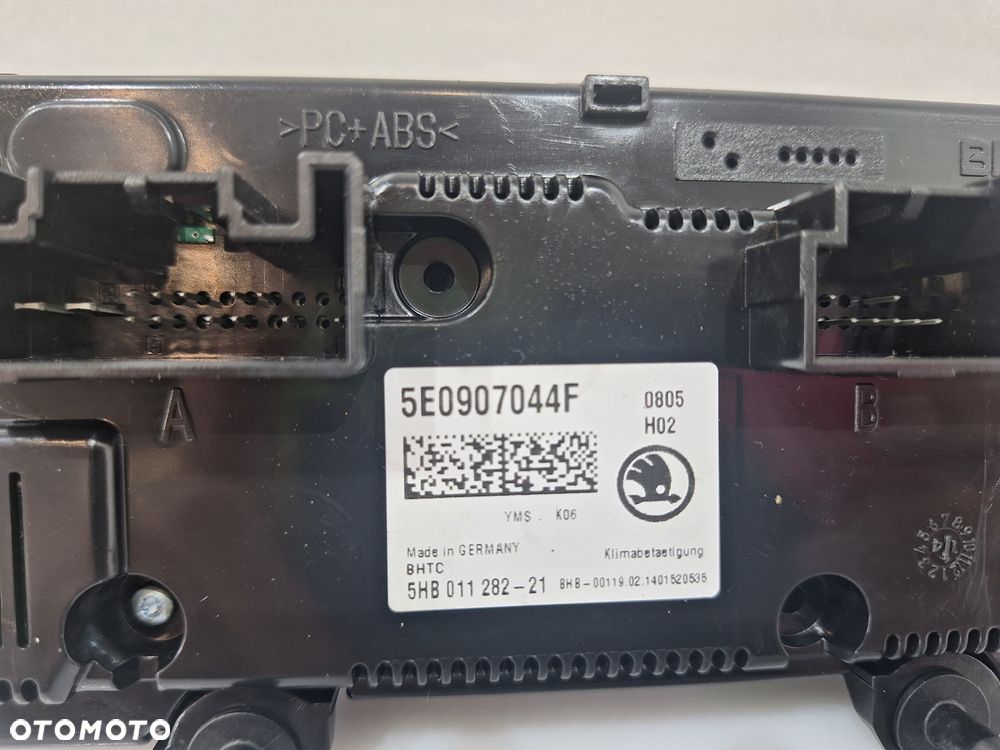 Skoda Octavia Panel Klimatyzacji 5E0907044F - 4