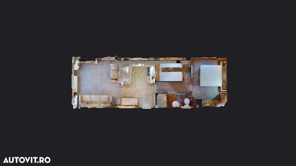 Alta Casa mobila ABI Highlander nr. 132 | Tâmplărie PVC şi încalzire centrala pe gaz cu calorifere | 11 x 3.7 m | 2 dormitoare şi 1 baie - 9