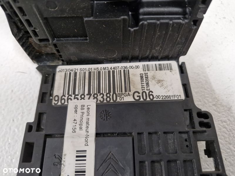 CITROEN DS5 DS4 I 1 2.0 HDI MODUŁ STEROWNIK BEZPIECZNIK AKUMULATORA 9665878380 - 2
