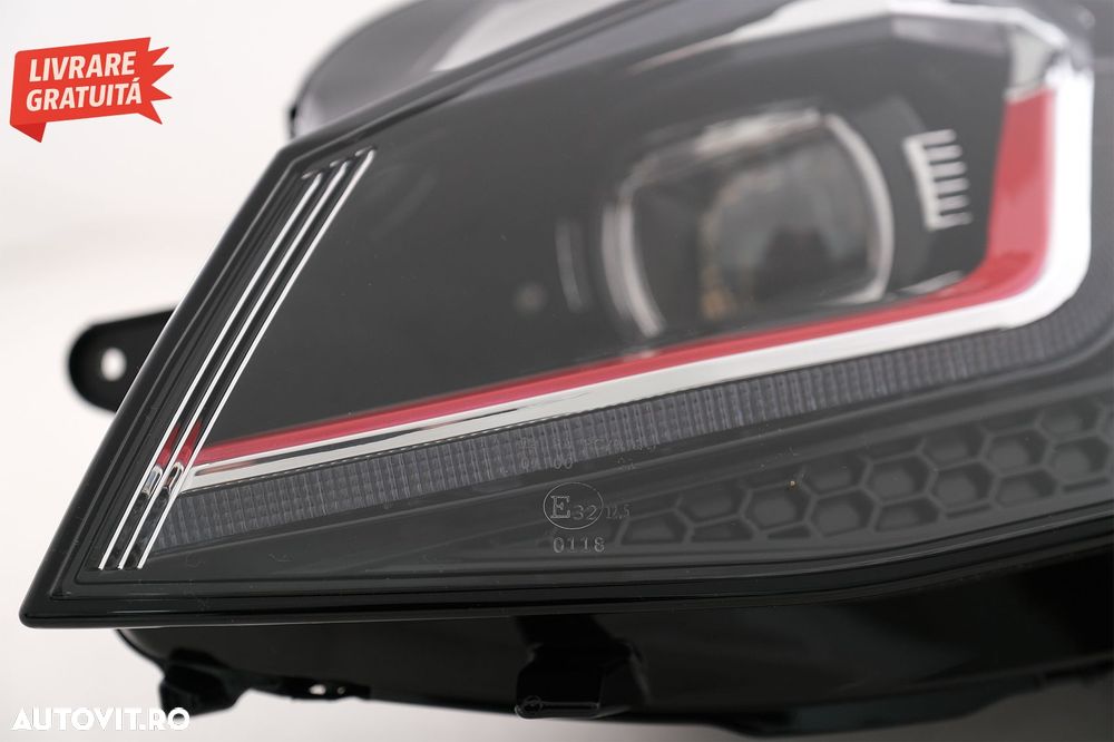 Faruri LED Bi-xenon Look VW Golf 7 VII (2012-2017) Facelift G7.5 GTI Design cu Sem- livrare gratuita - 8