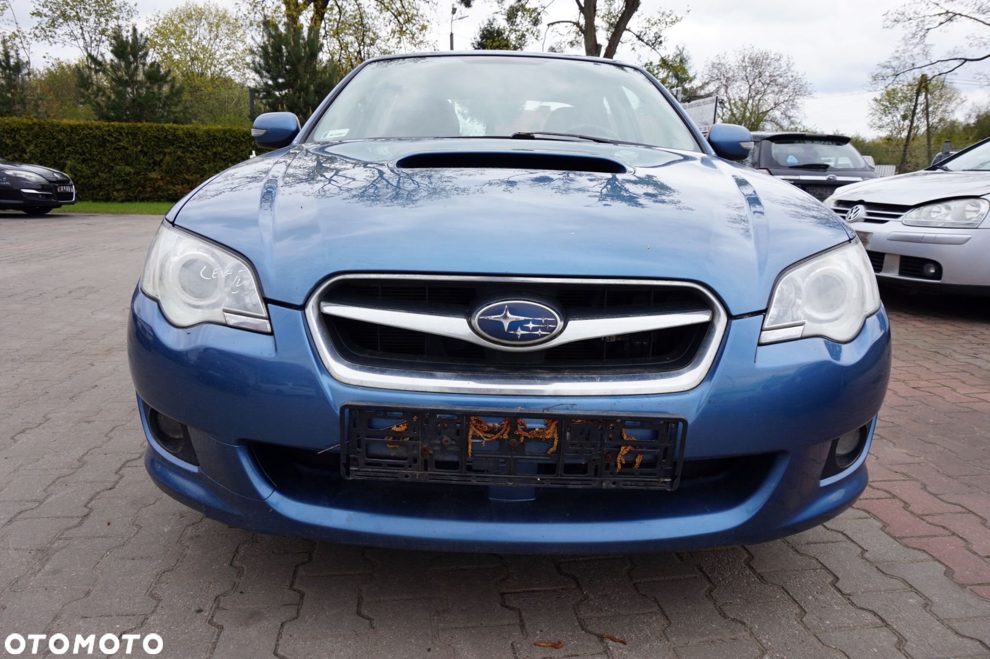 MASKA ZDERZAK BŁOTNIKI LAMPY LEGACY IV BL LIFT 64Z XENON SPRYSKI SUBARU 2006-2009 NIEBIESKI PRZÓD KOMPLETNY - 9