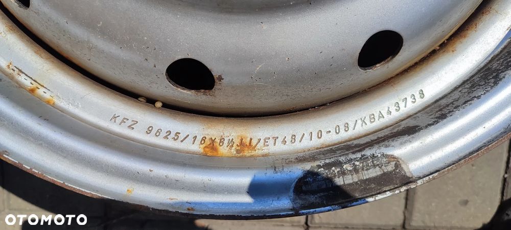 FELGI STALOWE KFZ9625 5x100 6.5Jx16 CALI ET48 SUBARU FORESTER 4 SZTUKI KOMPLET - 6