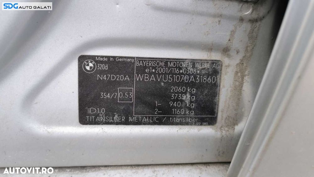 Cutie Viteze Automata BMW Seria 3 E90 E91 2.0 D N47 2004 - 2011 [0557] - 2