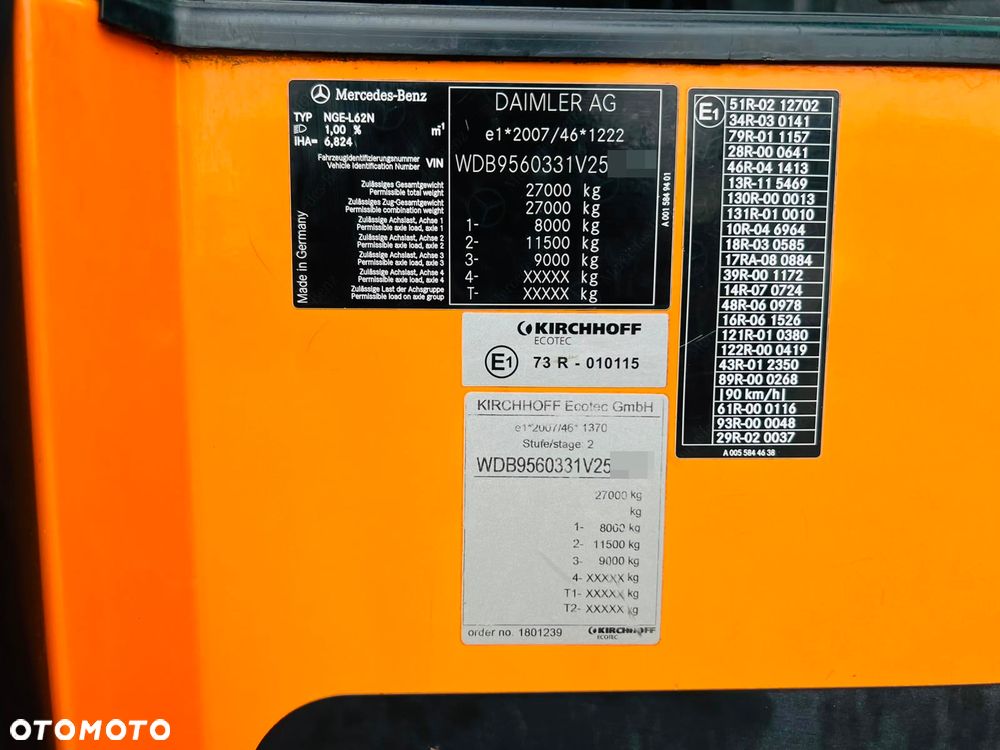 Mercedes-Benz Econic 2635 EURO6/ ZOELLER/MAŁY PRZEBIEG/ Sorowadzony z DE - 19