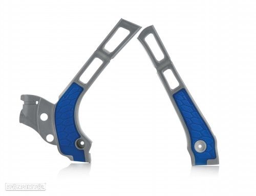 protetor chassis acerbis cinza / azul yamaha yz 125 / 250 - 1