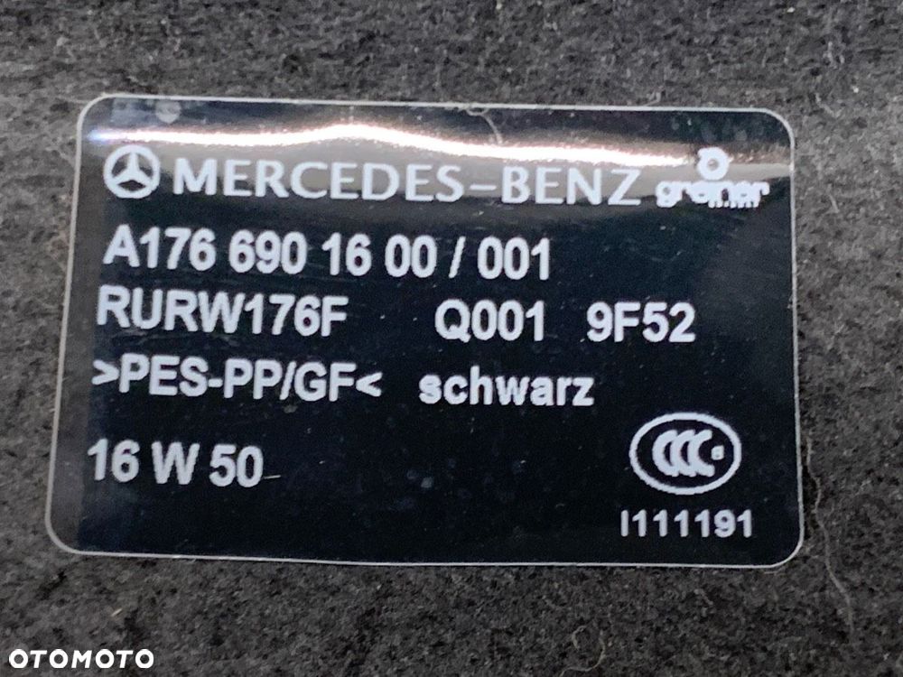PÓŁKA TYŁ  MERCEDES-BENZ KLASA A (W176) 2012 - 2018 A 180 (176.042) 90 kW [122 KM] benzyna 2012 - - 4