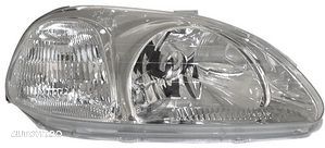 Far Honda Civic 3-Usi Hatchback/Sedan (JP) 10.1995-12.1998 TYC partea Dreapta cu bec H4, reglaj electric, far tip Stanley - Produs Resigilat - Vezi Poze