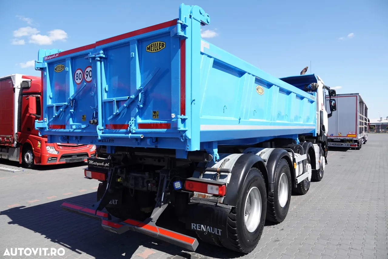 Renault C 460 / 8x4 / BASCULANTE + HIDROBOARD / BORDMATIC / MEILLER KIPPER / EURO 6 - 16