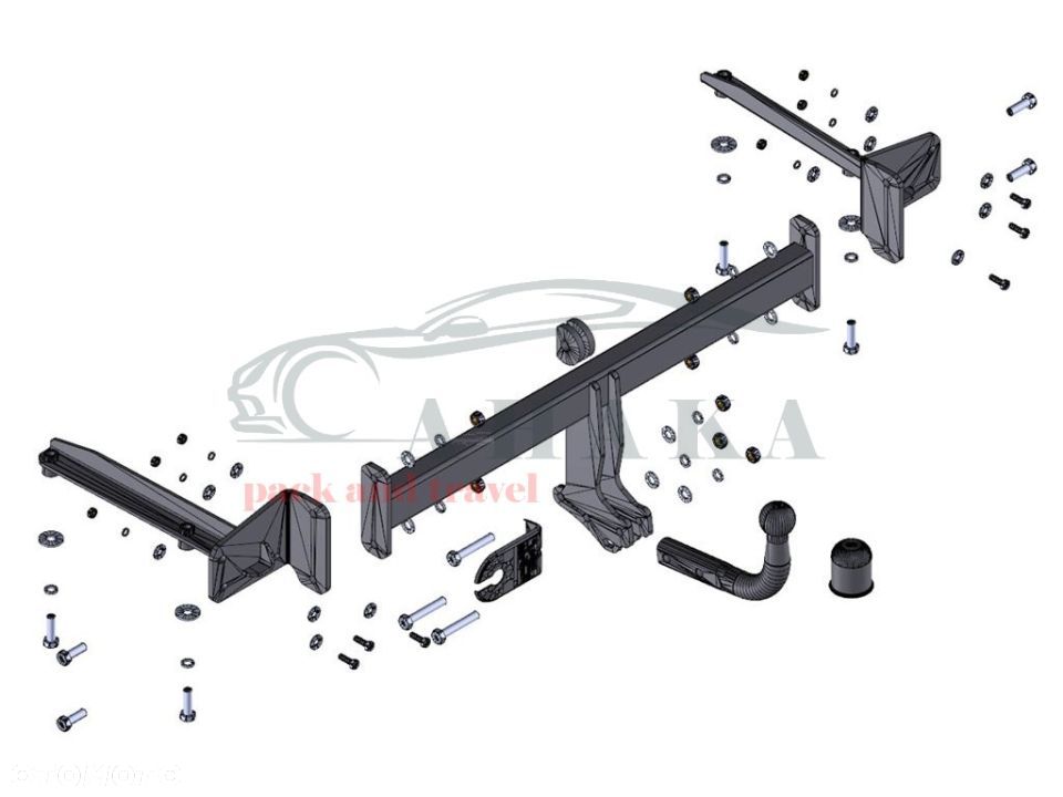 Hak Holowniczy Odkręcany Do Honda Civic Sedan 2006-2011 - 3