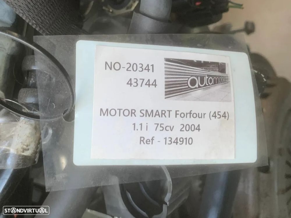 Motor SMART ForFour (454) 1.1 i Ref. 134910  -  NO. 20341 - 6