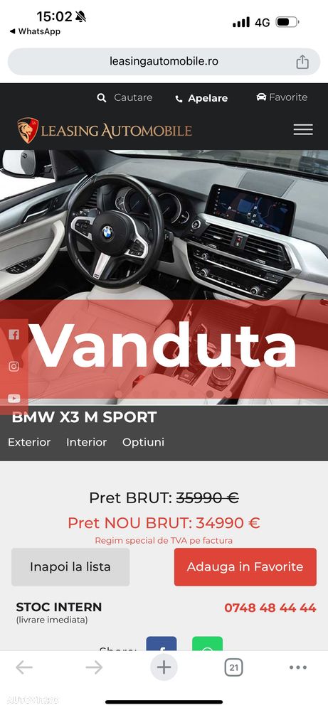BMW X3 xDrive20d AT M Sport - 20