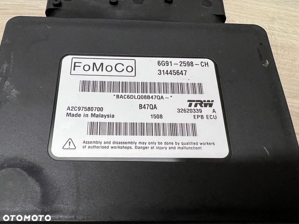 Moduł hamulca ręcznego volvo v60 31445647 - 2