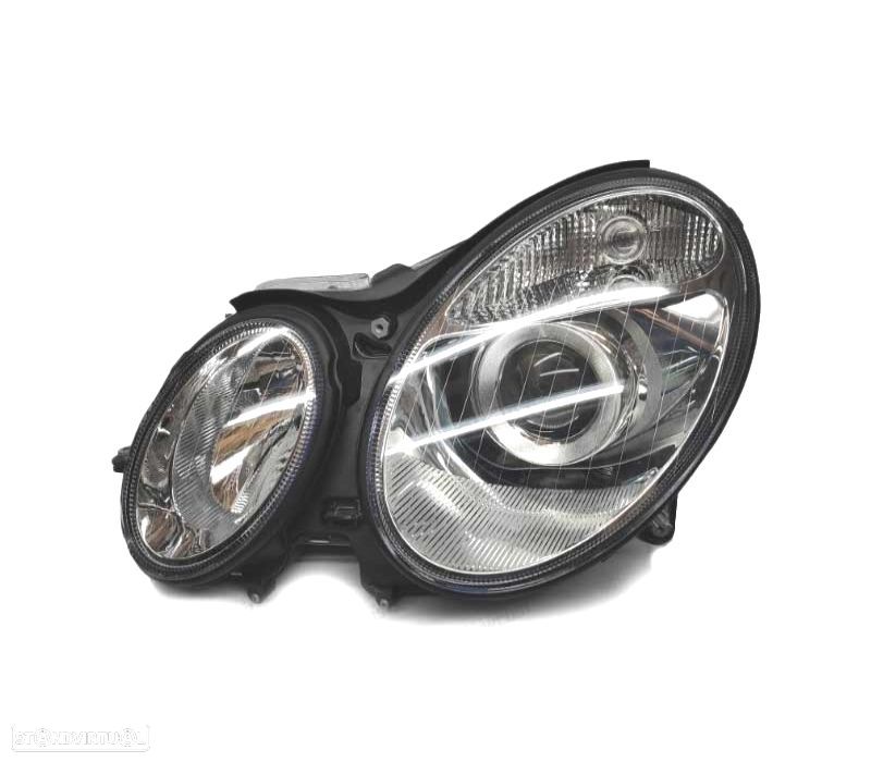 FAROL ESQ OPTICAS XENON MERCEDES W211 E CLASSE 02-06 - 1
