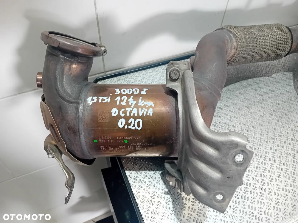 katalizator Skoda Octavia III 1.5 TSI 12 tys przebiegu 2020 3Q0131723 - 1